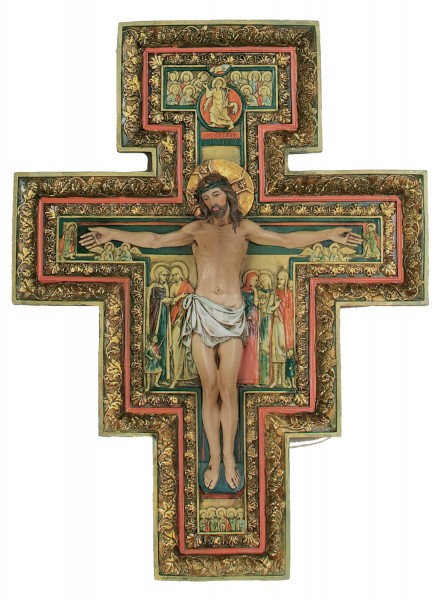 San Damiano Cross - 18 inch - Multi-Color