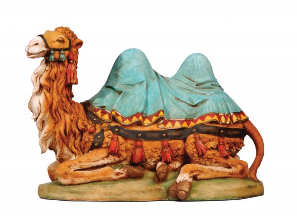 Seated Camel Figure for 27 inch Nativity Set - Multi-Color