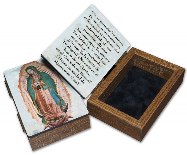 Spanish Our Lady of Guadalupe Keepsake Box - Full Color