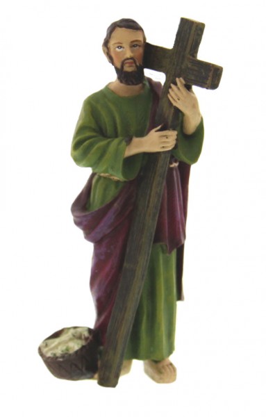 St. Andrew Statue 4&quot; - Multi-Color Browns