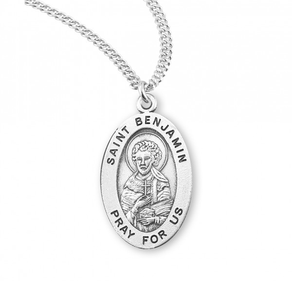 Women's St. Benjamin Oval Medal - Sterling Silver