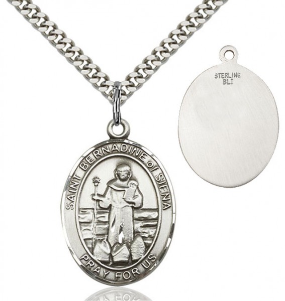 St. Bernadine of Sienna Medal - Sterling Silver