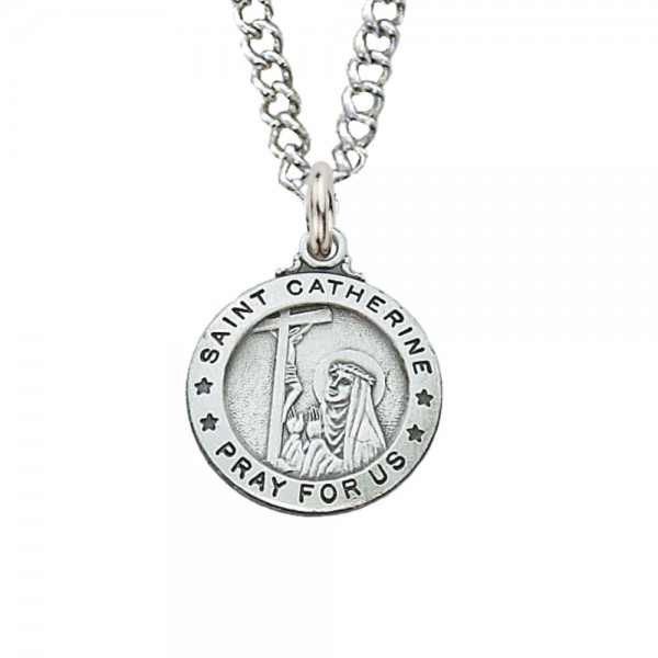 St. Catherine of Siena Medal Smaller - Silver