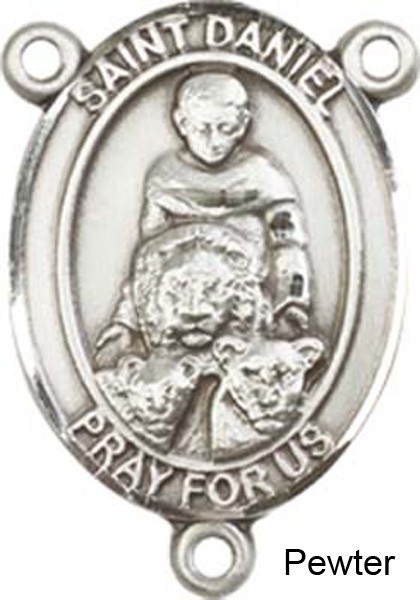 St. Daniel Rosary Centerpiece Sterling Silver or Pewter - Pewter