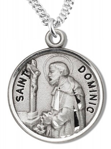 St. Dominic Medal - Sterling Silver