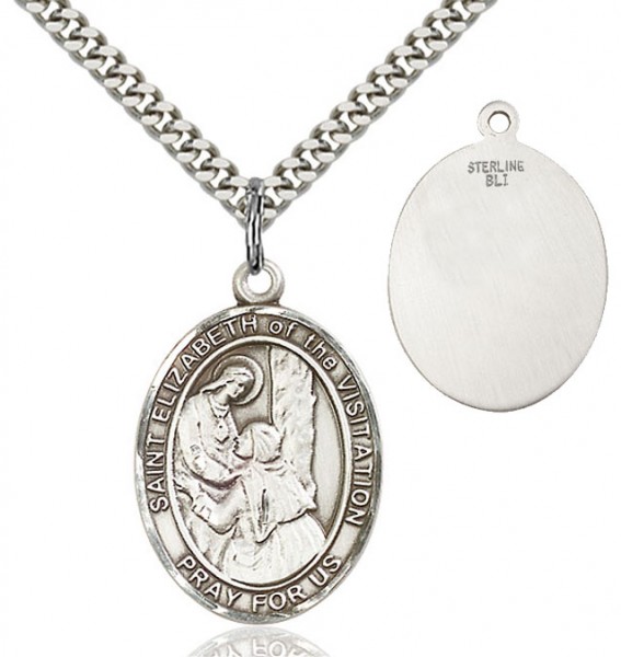St. Elizabeth of the Visitation Medal - Sterling Silver