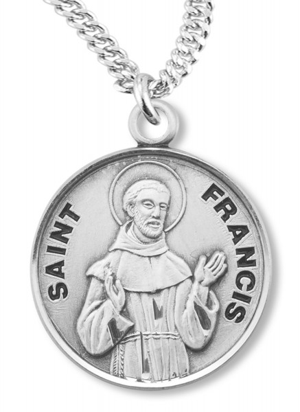 St. Francis Medal - Sterling Silver