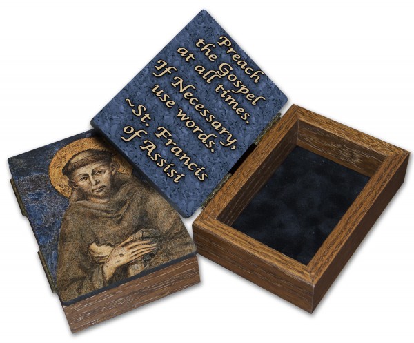 St. Francis of Assisi Keepsake Box - Full Color