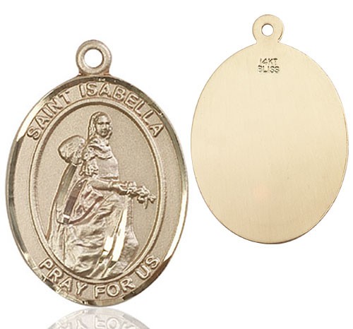 St. Isabella of Portugal Medal - 14K Solid Gold