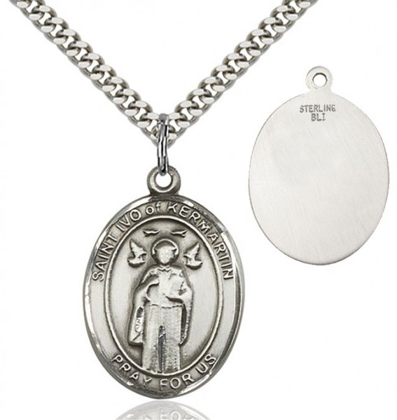 St. Ivo of Kermartin Medal - Sterling Silver