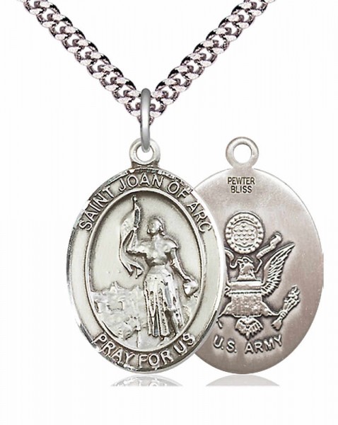 St. Joan of Arc Army Medal - Pewter
