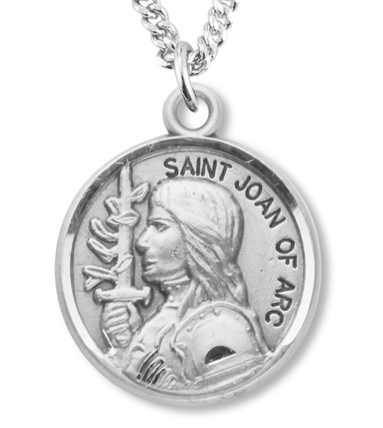 St. Joan of Arc Medal - Sterling Silver