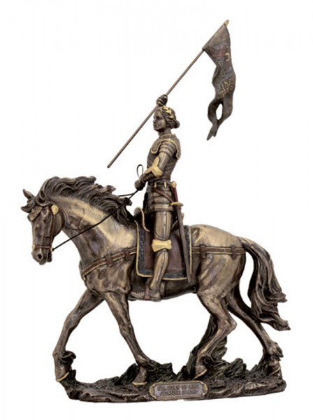 St. Joan of Arc Statue - 11 Inches - Bronze