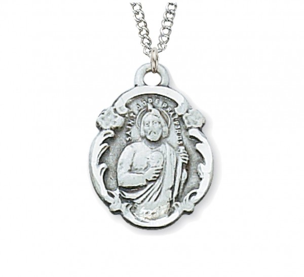 St. Jude Medal Sterling Silver - Silver