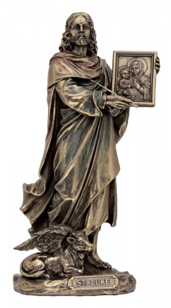 St. Luke the Evangelist Statue - 8 1/2 inches - Bronze