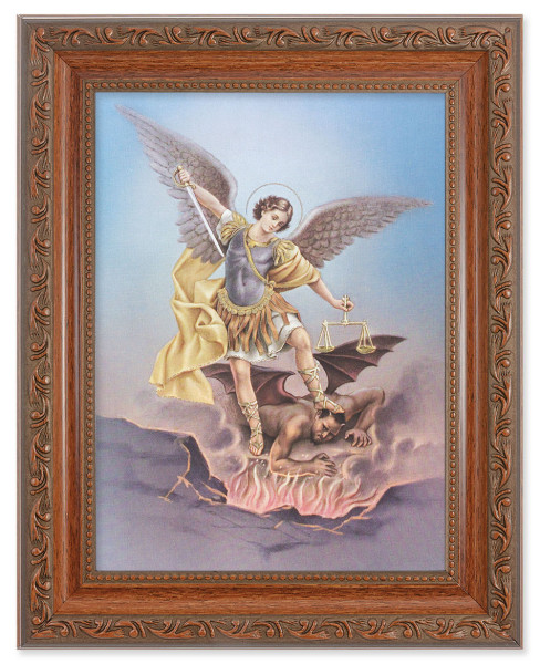 St. Michael 6x8 Print Under Glass - #161 Frame