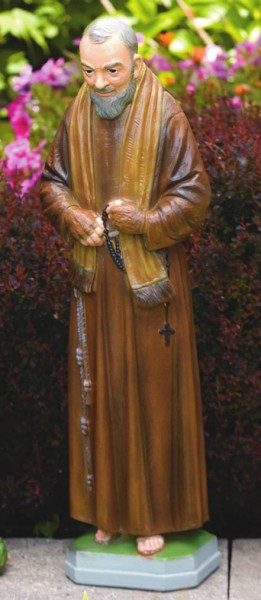 St. Padre Pio 25 Inches - Detailed Color Finish