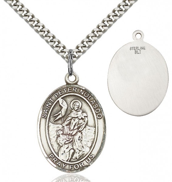 St. Peter Nolasco Medal - Sterling Silver