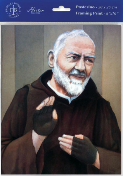 St. Pio Print - Sold in 3 per pack - Multi-Color