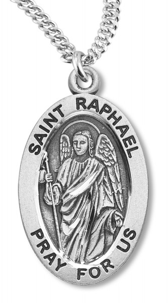 St. Raphael Medal Sterling Silver - Sterling Silver