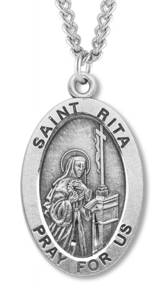 St. Rita Medal Sterling Silver - Sterling Silver