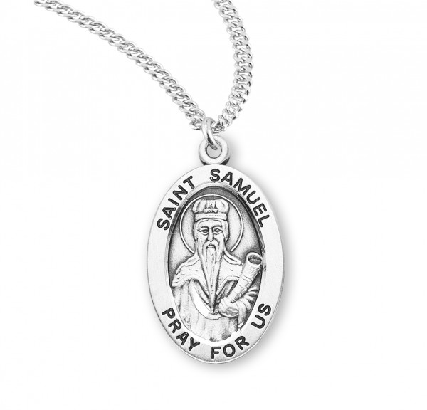 Women's St. Samuel Oval Medal - Sterling Silver