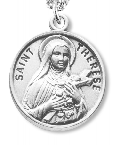 St. Therese Medal - Sterling Silver