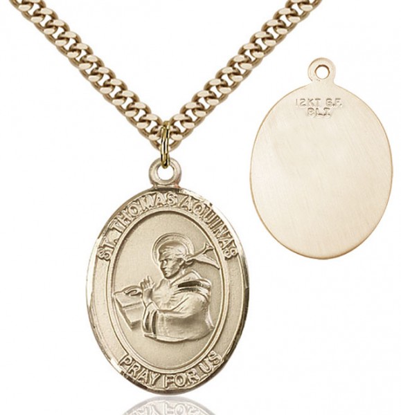 St. Thomas Aquinas Medal - 14KT Gold Filled