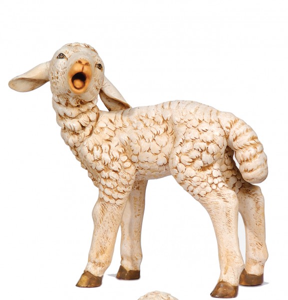 Standing Sheep Figure for 50 inch Nativity Set - Antique Cream