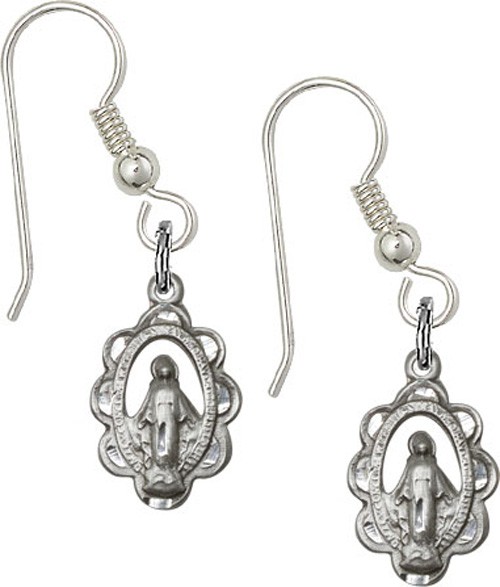 Sterling Silver Miraculous French Wire Earrings - Sterling Silver