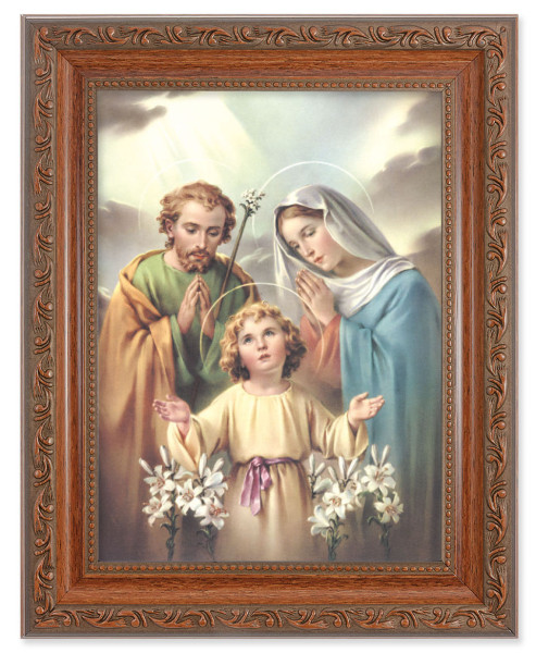 The Holy Family by Simeone 6x8 Print Under Glass - #161 Frame