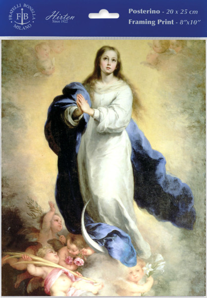 The Immaculate Conception Print - Sold in 3 Per Pack - Multi-Color