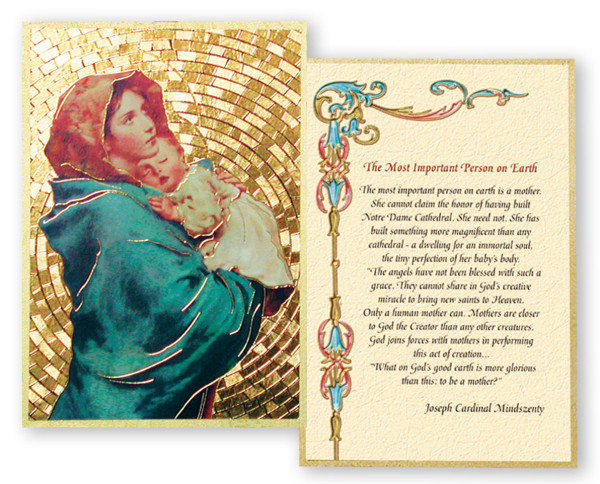 The Most Important Person on Earth Prayer 4x6 Mosaic Plaque - Gold