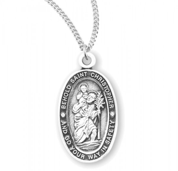 Women's Behold St. Christopher Necklace - Sterling Silver