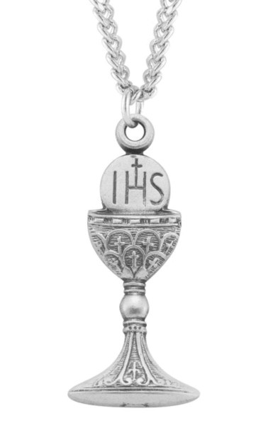 Women's Chalice with Crosses necklace - Sterling Silver