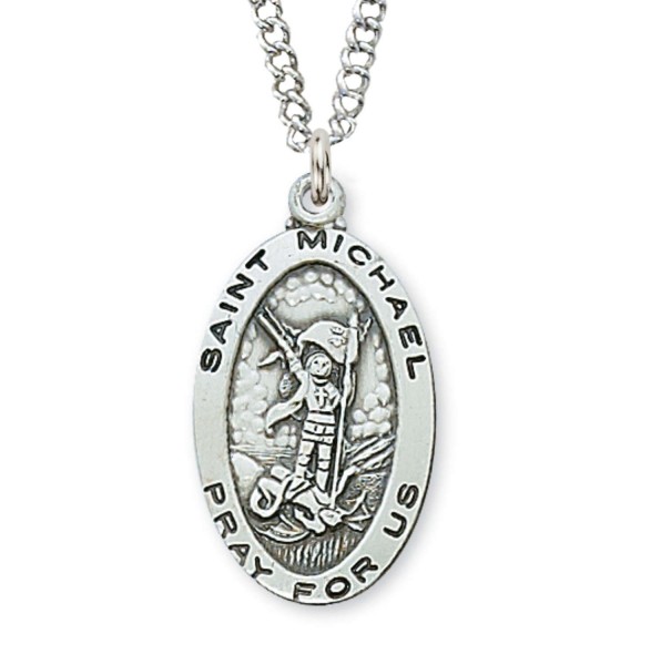 Women's St. Michael Medal Sterling Silver - Silver