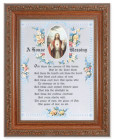 A House Blessing Poem with Sacred Heart 6x8 Print Under Glass