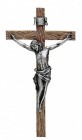 Antiqued Silver Crucifix - 20“H