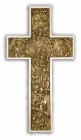 Byzantine True Church Wall Cross Antiqued 12 inch