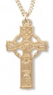 Celtic Cross Gold Plated 3 sizes