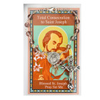 Consecration to St Joseph Prayer Card and Auto Rosary Set