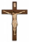 Crucifix in Hand Painted Alabaster - 15 inches