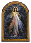 Divine Mercy (Spanish) 3.75x5.25 Arched Wood Plaque