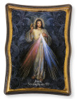 Divine Mercy Spanish 4x5 Curved Wood Plaque