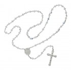 Fluted Crystal Swarovski Bead Rosary