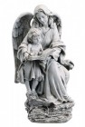 Guardian Angel with Child and Book Garden Statue 19“ High