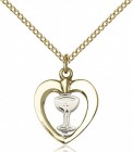 Heart Shaped Chalice Medal