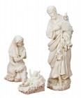 Holy Family Ivory Nativity Set - 38“H