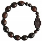 Jujube Dark Wood Rosary Bracelet - 12mm