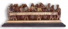 Last Supper Statue in Bronzed Resin on Base - 14.25 inches